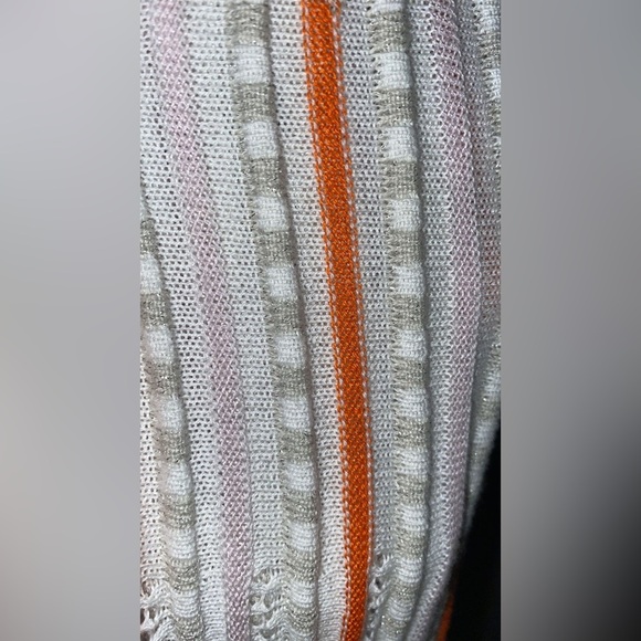 Tricot Chic Dress - White/Orange - Picture 4 of 11